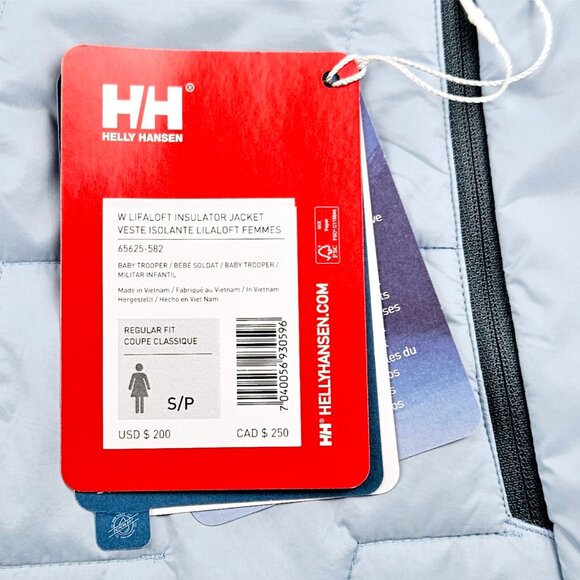 Helly-Hansen Women’s LIFALOFT Insulator Lightweight Jacket Small Petite - Picture 9 of 9